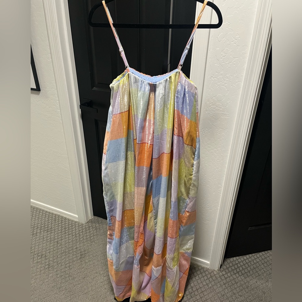 New Anthropologie Pilcro Plaid Tent Maxi Dress - Picture 4 of 6